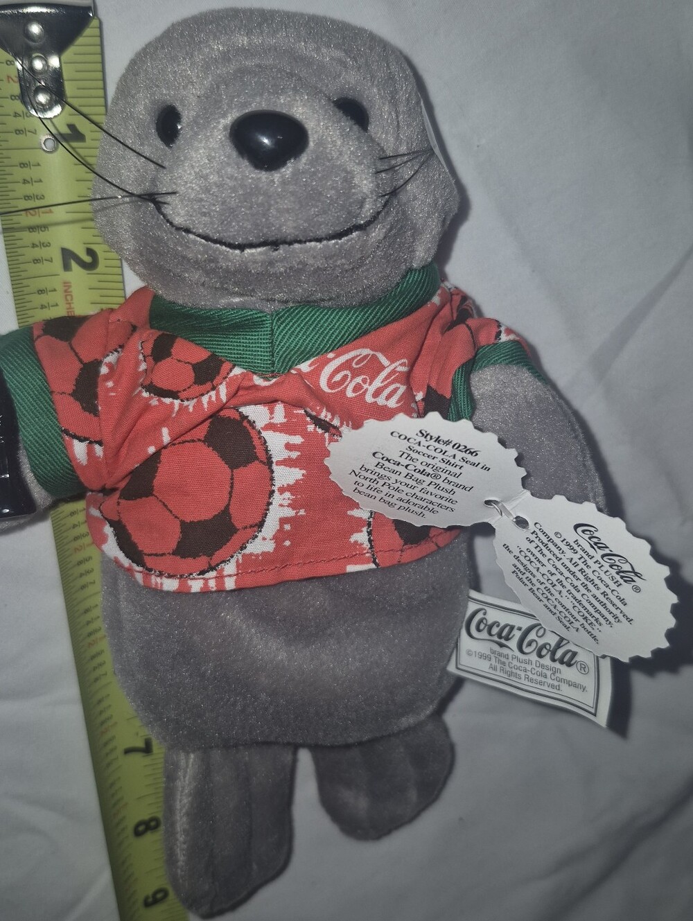 #0266 Seal In Soccer Shirt Coca Cola